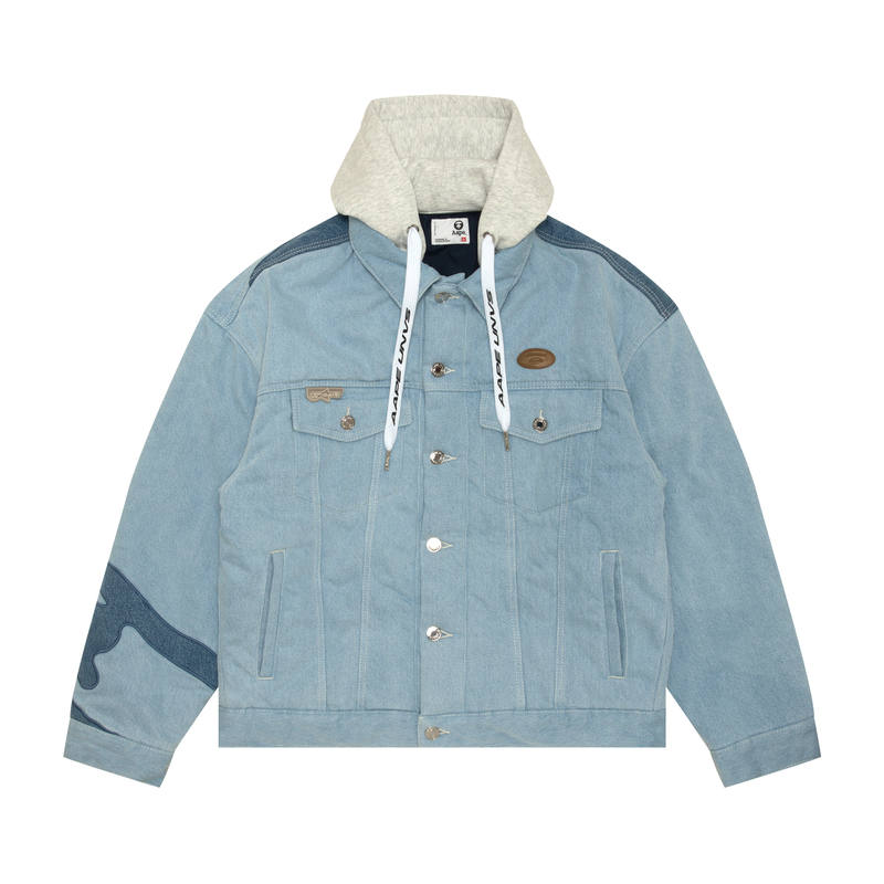 Aape Aape logo patched denim jacket