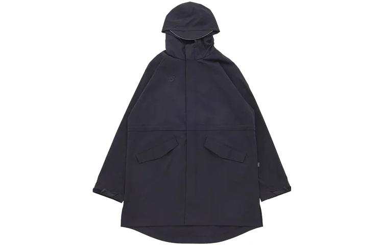 New Balance New Balance Coats Men's Black Hooded Moderate Straight Fit