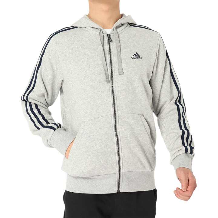 Adidas Adidas ESS 3S FZ FT Jacket Men's Medium Heather Gray
