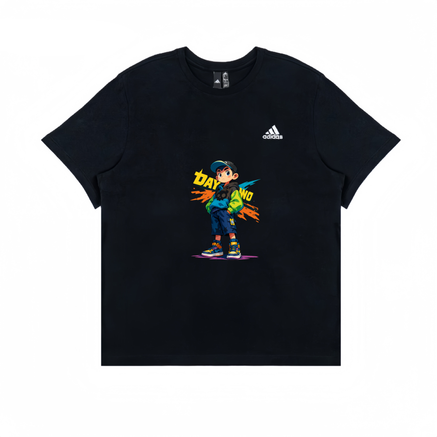 Adidas Adidas T Shirts Unisex Black Crew Neck Moderate Straight Fit