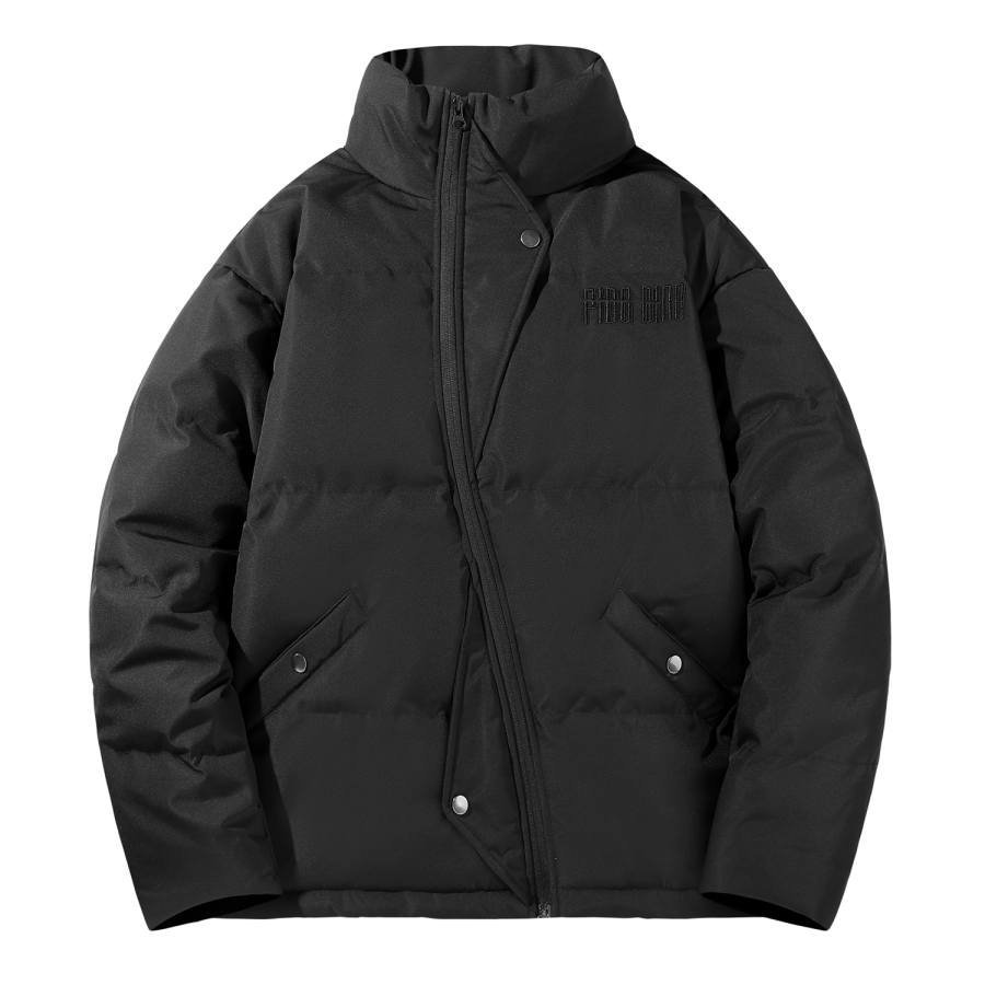 FIDO DIDO Puffer Jackets Unisex Stand Collar Thickened Padded Puffer Jacket