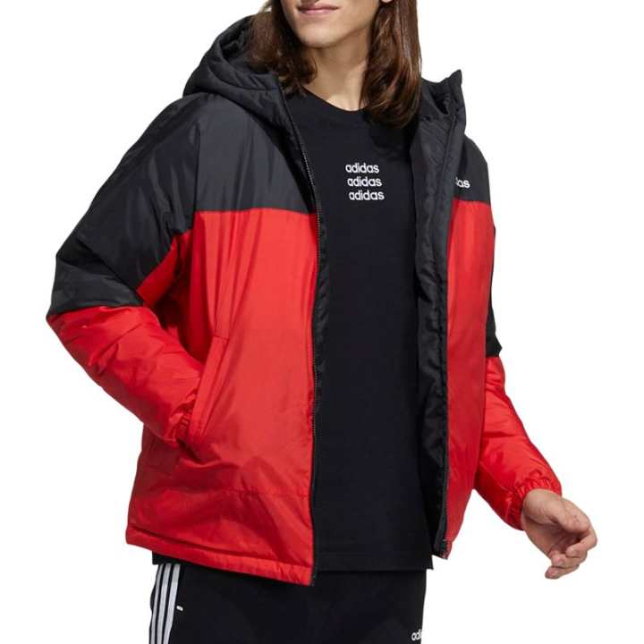 Adidas Adidas Down Jackets Men's Red Black Hooded Moderate Other