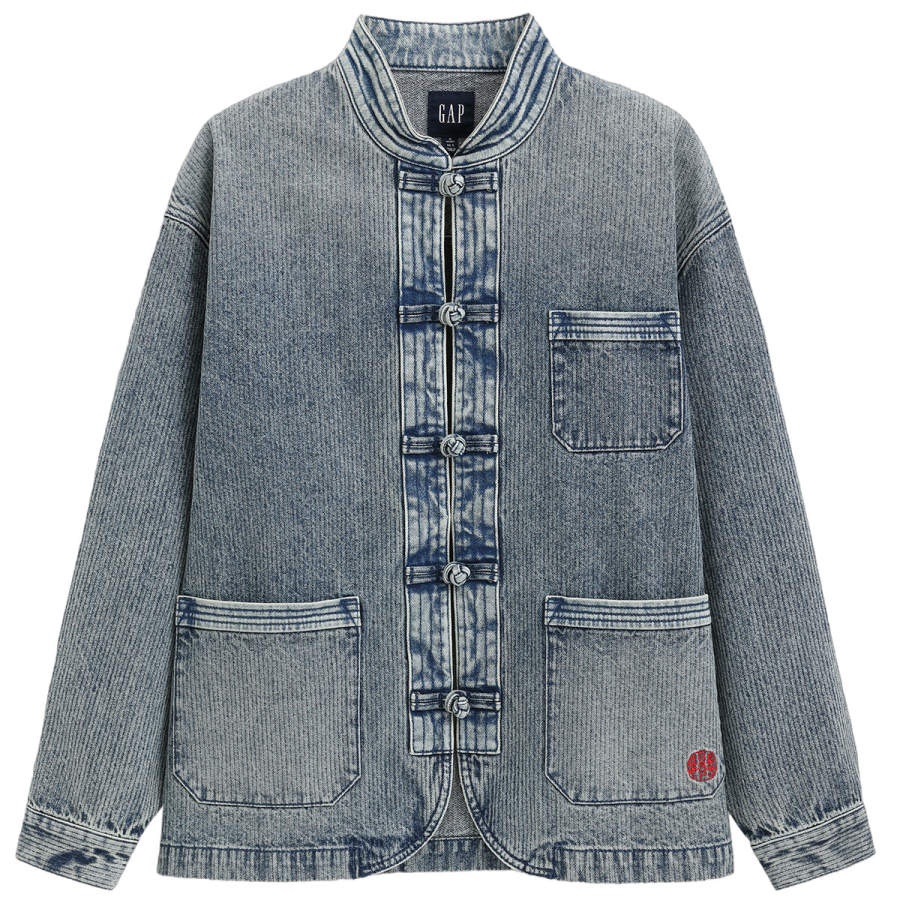 GAP GAP x GUGONGLIANMINGKUAN Denim Jacket Men's Medium Washed
