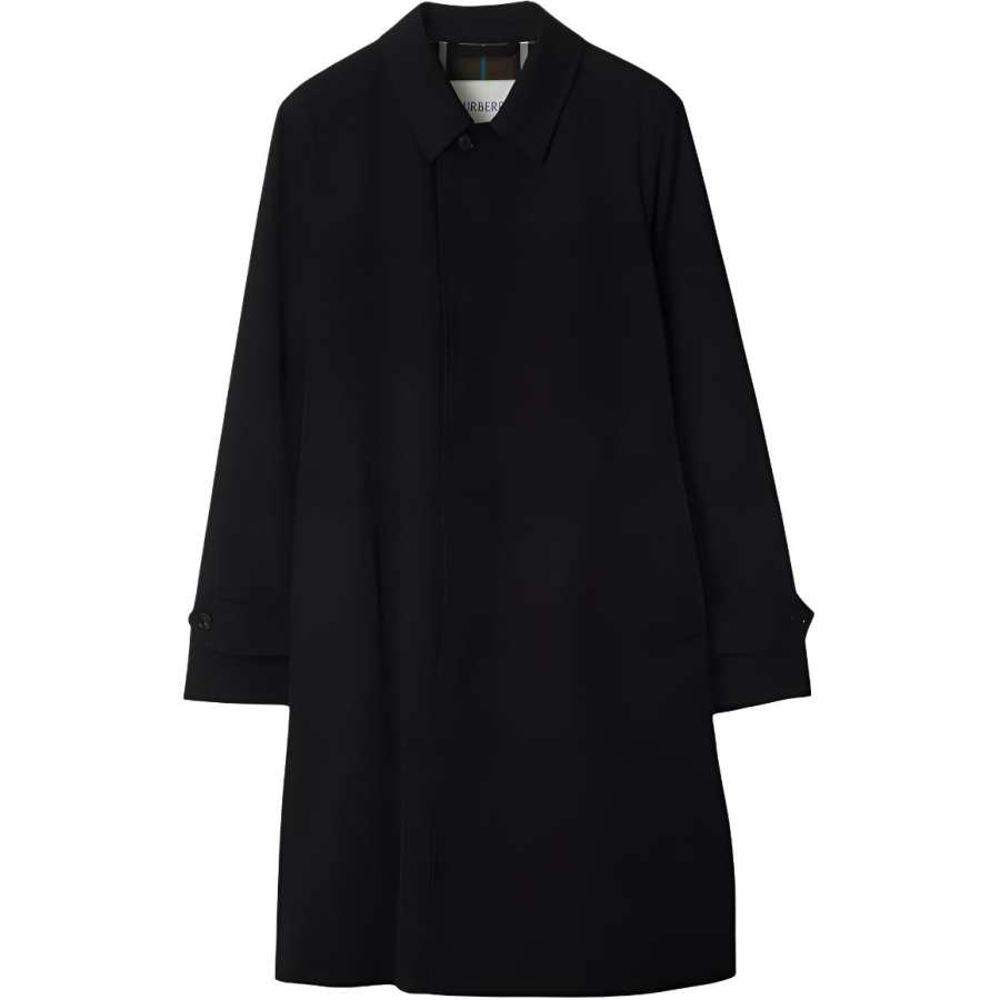 Burberry pointed-collar gabardine coat