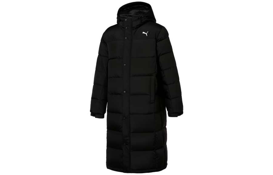 PUMA PUMA Down Jackets Men's Black Hooded Thickened Other