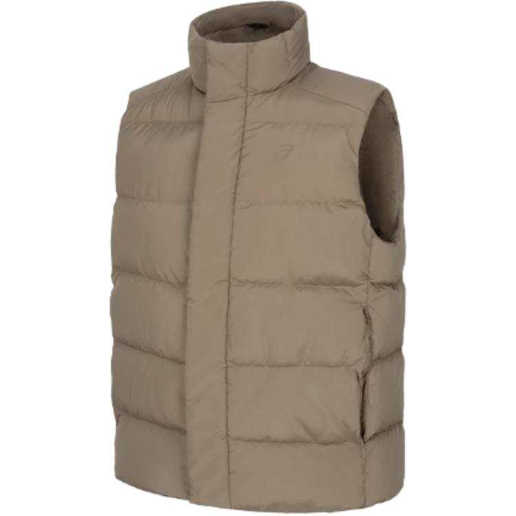 ASICS ASICS Vests Men's Brown Stand Collar Moderate Other
