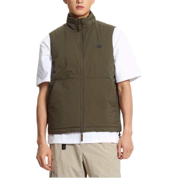 New Balance New Balance Vests Men's Green Stand Collar Moderate Other
