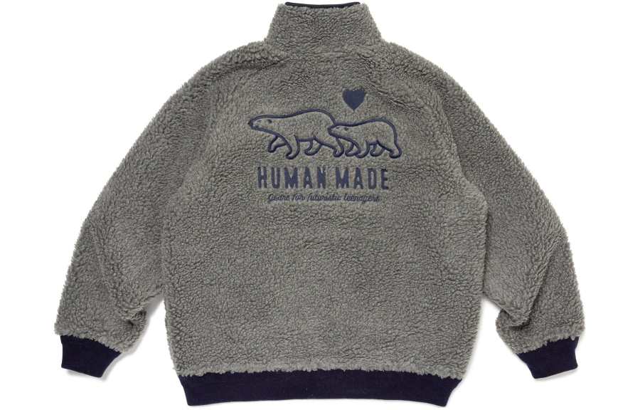 HUMAN MADE HUMAN MADE Embroidered-logo Long-sleeved Jacket