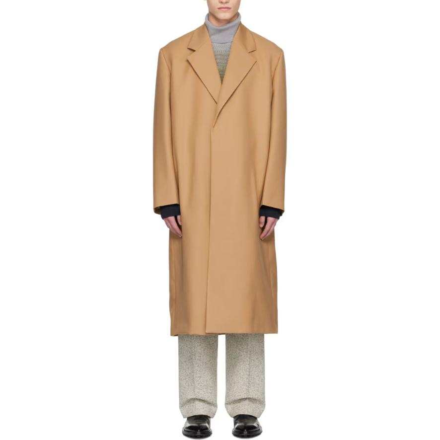 JIL SANDER JIL SANDER Coats Men's Beige Lapel Moderate