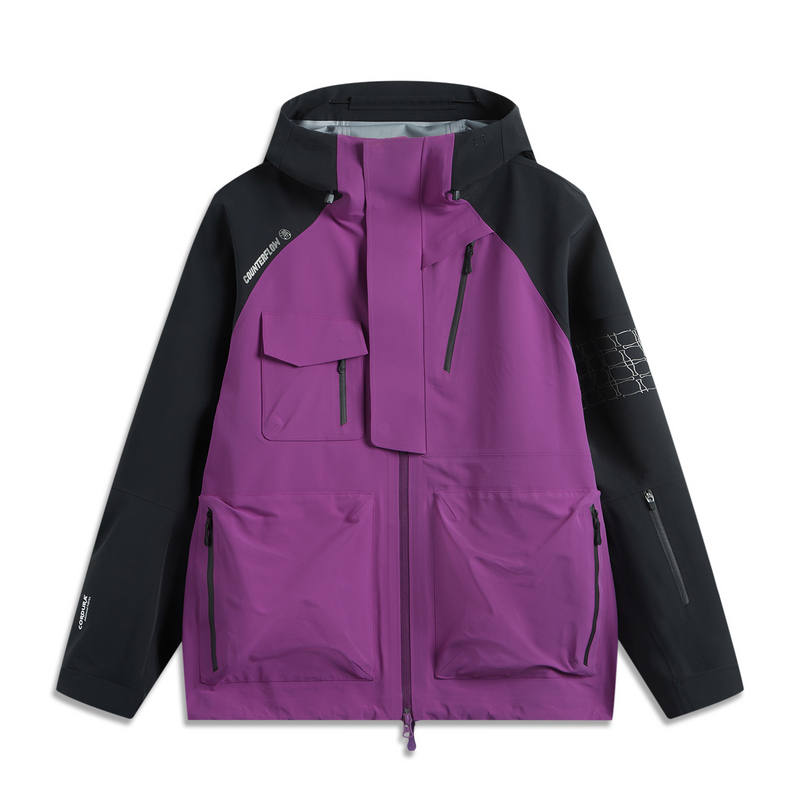 Li-Ning Li Ning Outdoor CF Tracing Waterproof And Windproof Windbreaker Jacket Unisex Cosmic Purple