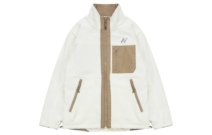 New Balance New Balance IU Velvet Jackets Unisex Khaki Stand Collar Moderate