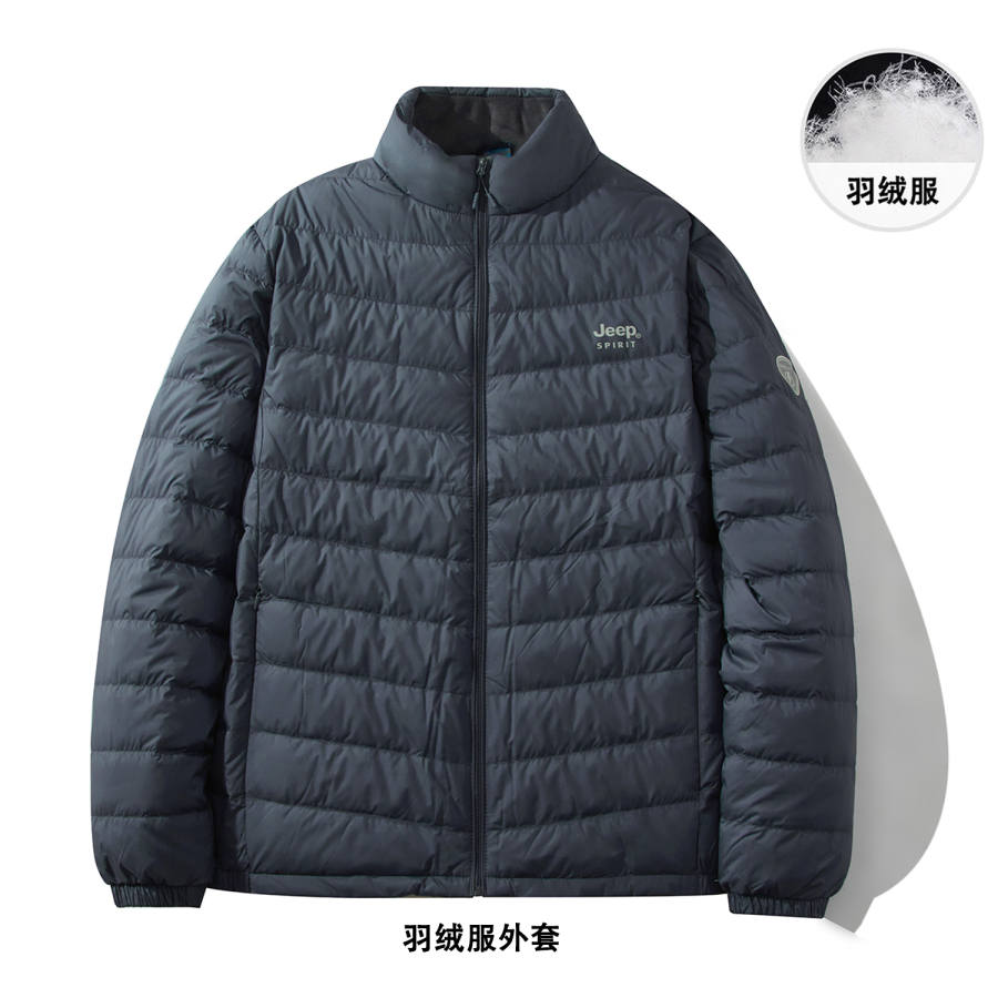 JEEP SPIRIT Down Jackets Men's Stand Collar Thickened Other
