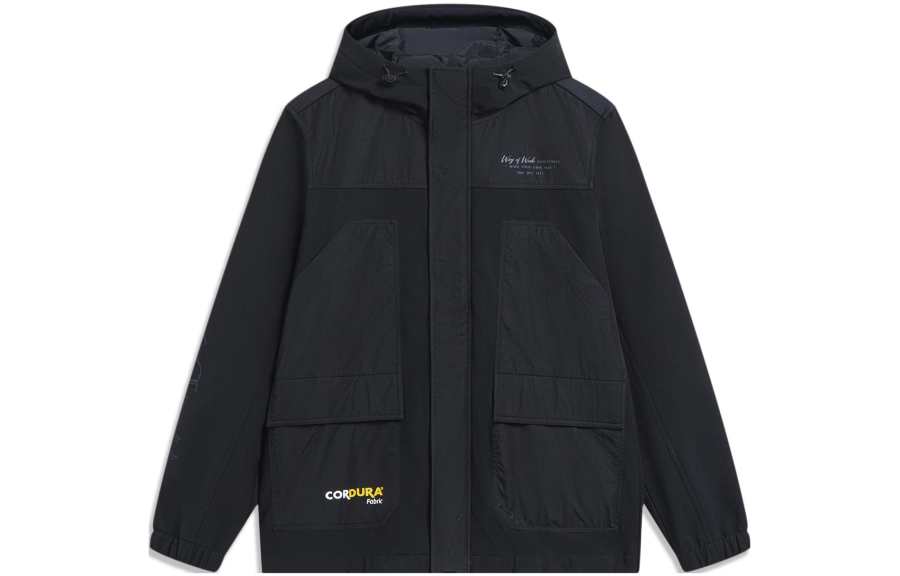 Li-Ning Li Ning Jackets Men's Black Hooded Moderate Other