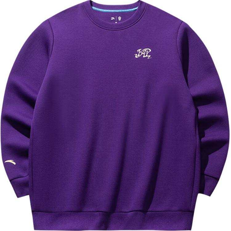 Anta Basketball Collection Sweatshirt Men's Lime Purple