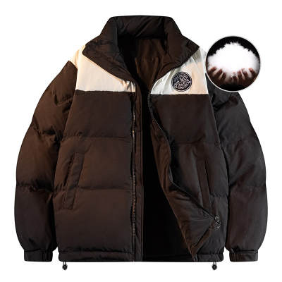 JCUI Down Jackets Unisex Stand Collar Thickened Puffer Jacket