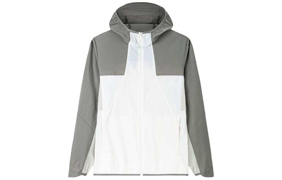 Anta UV Protection Sun Protection Clothing Men's Euryale Stone White/Dark Umber Gray