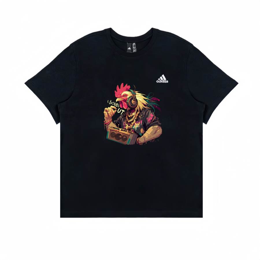 Adidas Adidas T Shirts Unisex Black Crew Neck Moderate Straight Fit