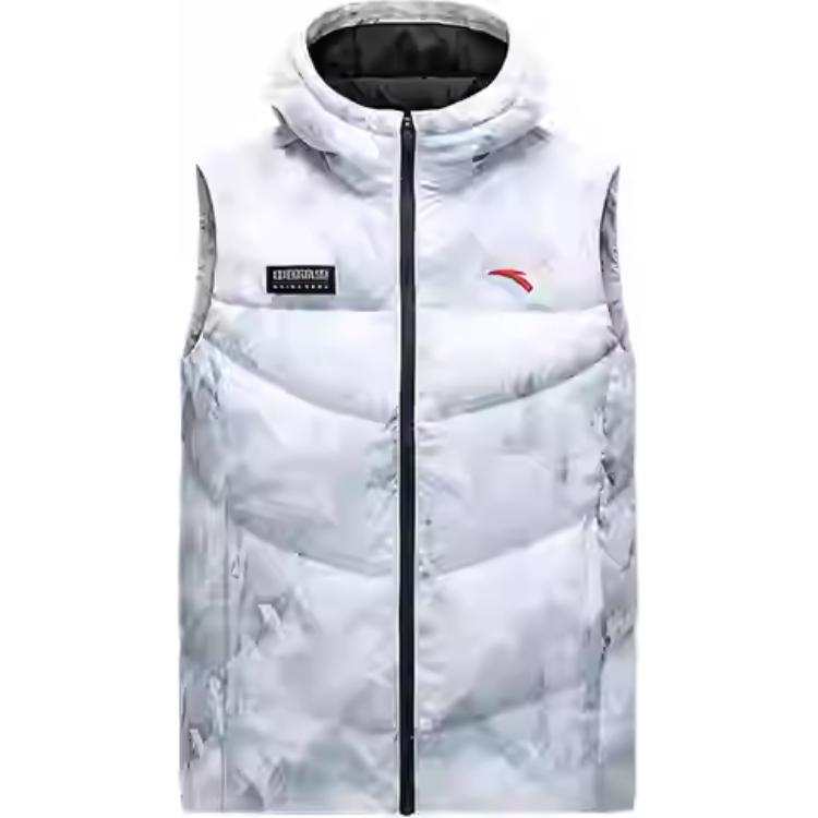 Anta Variety Training Collection Vest Men's Pure White/All Over Print