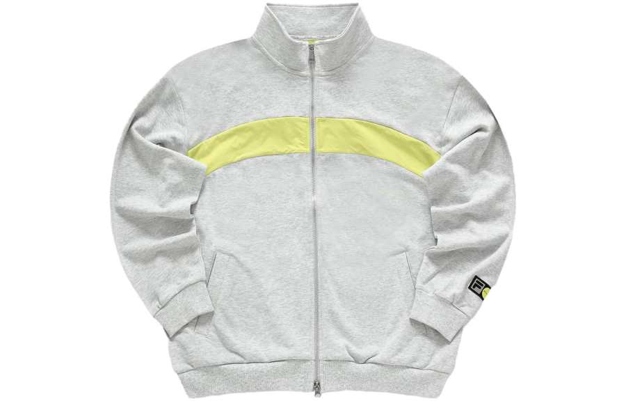 FILA FUSION X Beams Jackets Men's Elegant Heather Gray Stand Collar Moderate Other