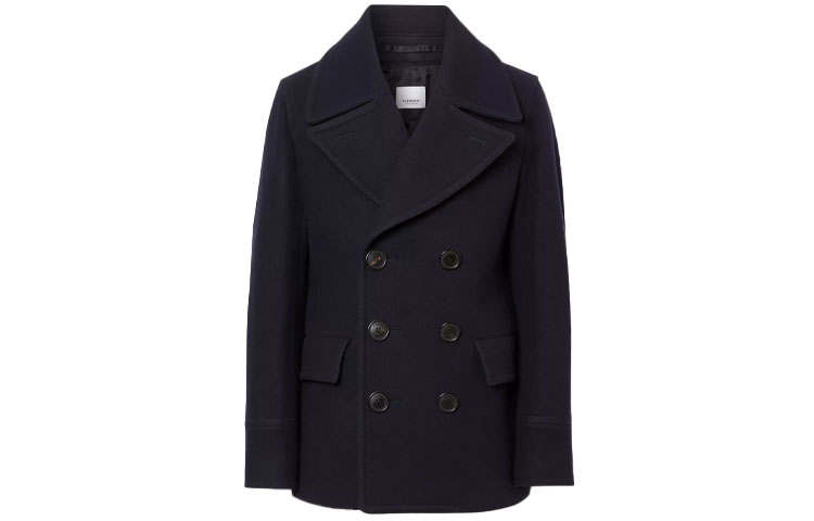 Burberry Coats Men's Marine Lapel Moderate