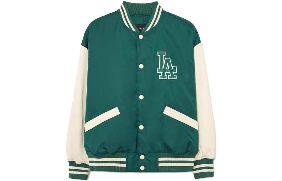 MLB Los Angeles Dodgers Jackets Unisex Green Stand Collar Moderate Other