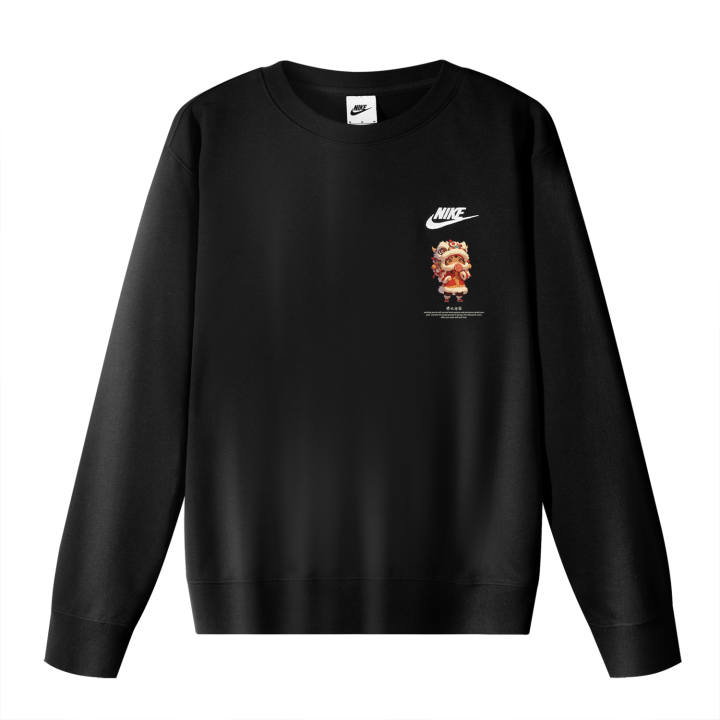 Nike Nike Sweatshirts Men's Black Crew Neck Moderate Regular