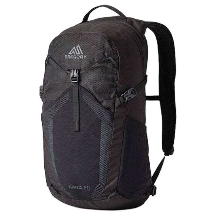 GREGORY GREGORY Nano 20L Mountaineering Bag Backpack Outdoor Bag Nylon Optic Black Unisex