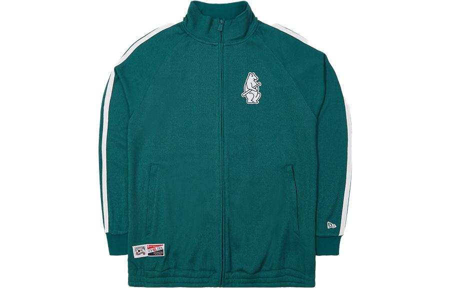 New Era MLB College Style Series Jackets Men's Antique Green Stand Collar Moderate Other