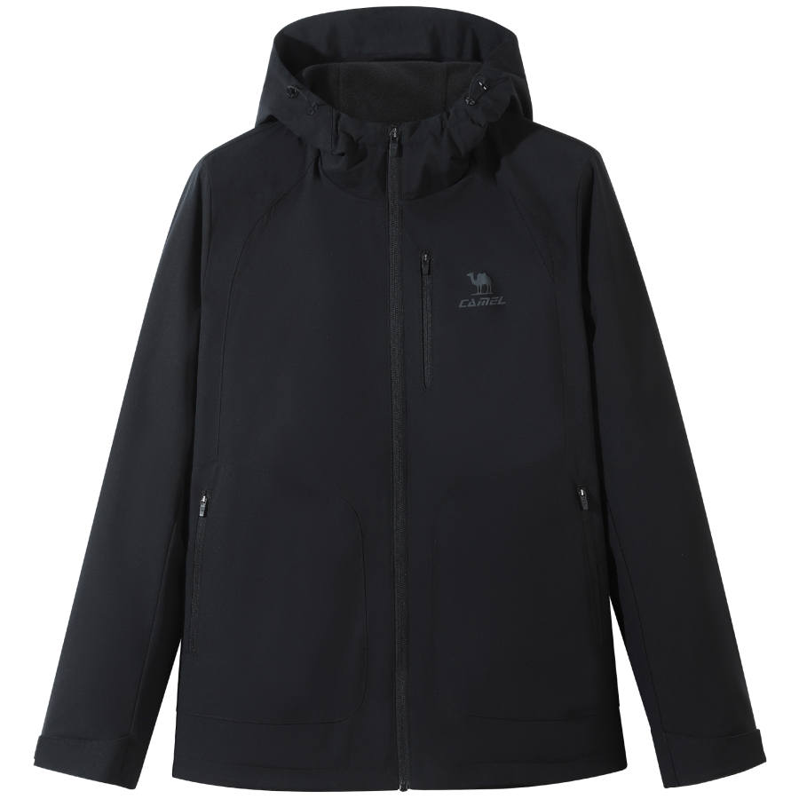 CAMEL CAMEL Urban Function Series Solid Color Fleece Lined Waterproof Windproof Thermal Lightweight Jackets & Coats Men's