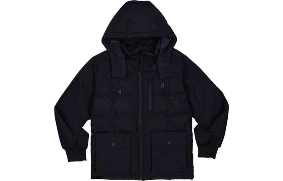 Converse Converse Down Jackets Men's Black Hooded Moderate Other