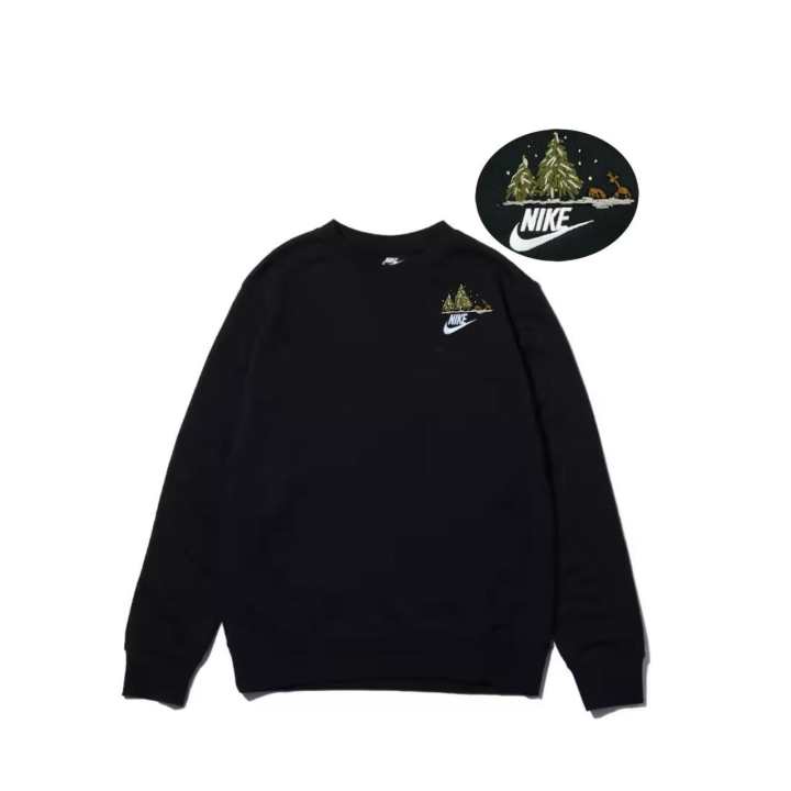 Nike Nike Sweatshirts Unisex Black Crew Neck Thickened Regular