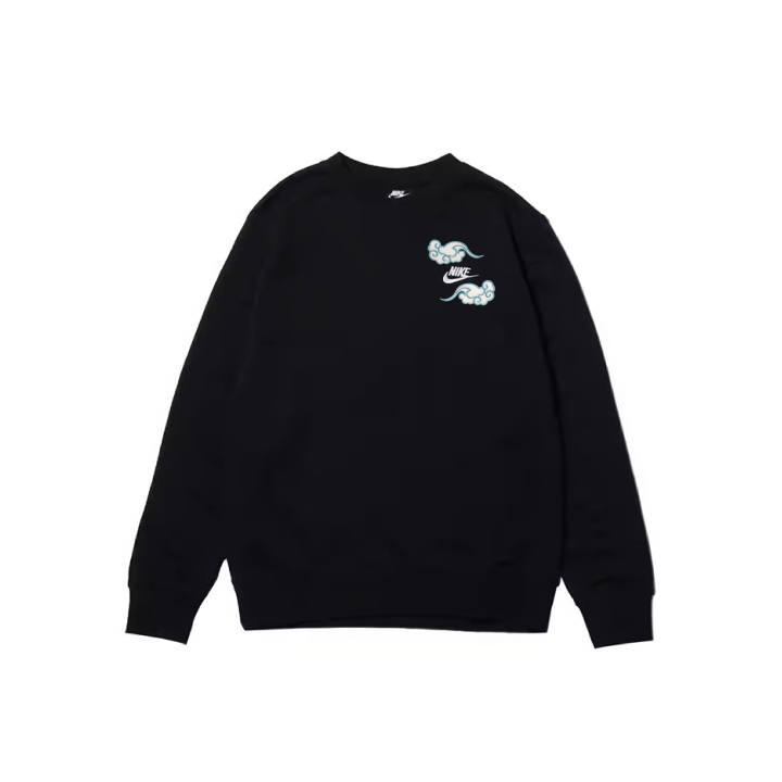 Nike Nike Sweatshirts Men's Black Crew Neck Moderate Regular