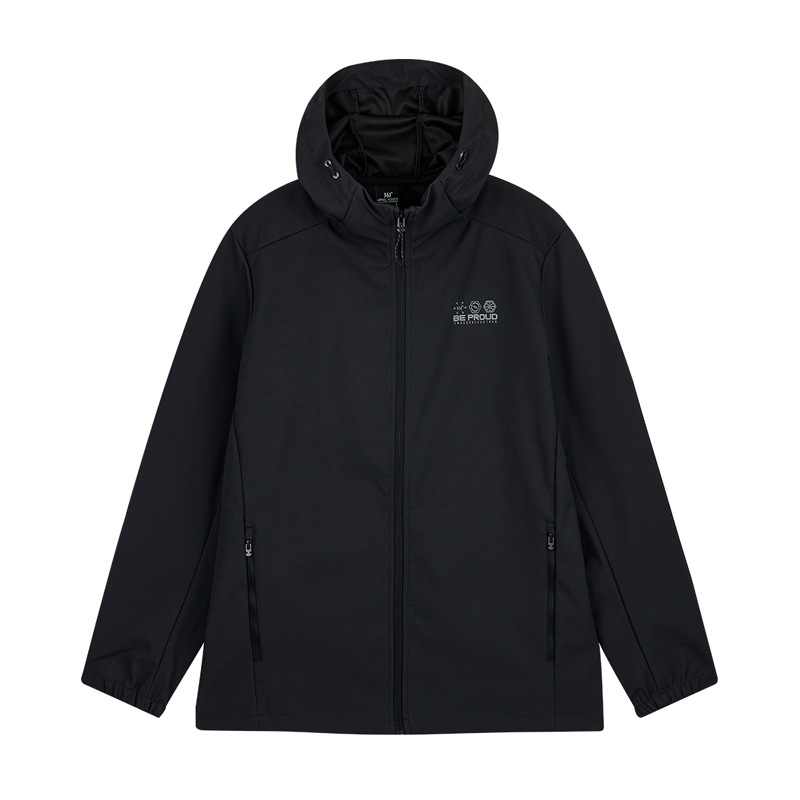 361° 361° Windproof Windbreaker Jacket Men's Super Black