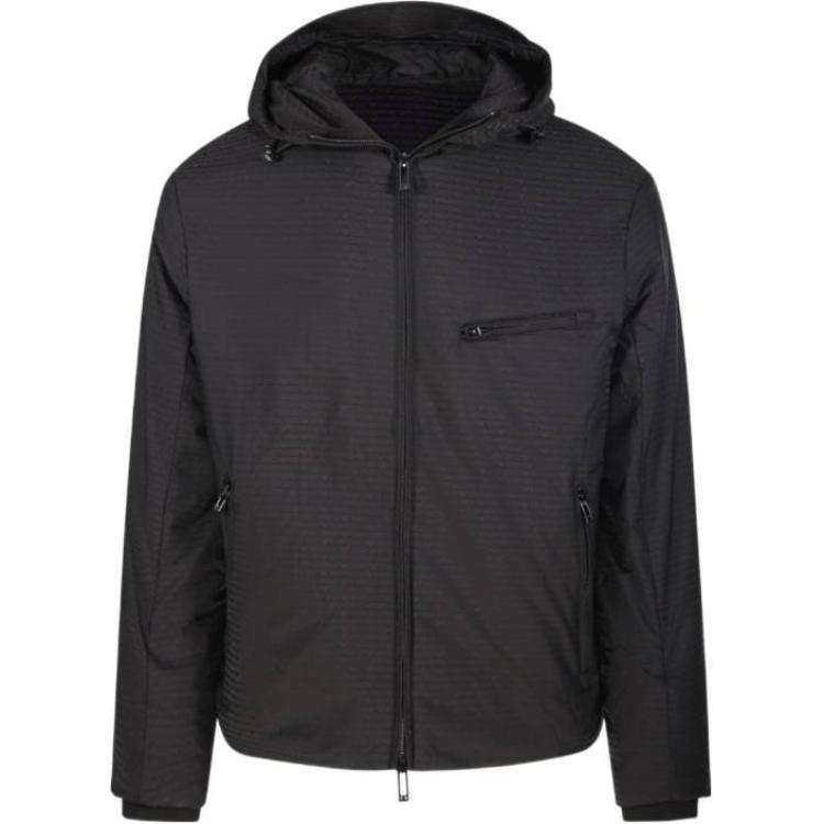 EMPORIO ARMANI Zip Up Padded Hooded Jacket