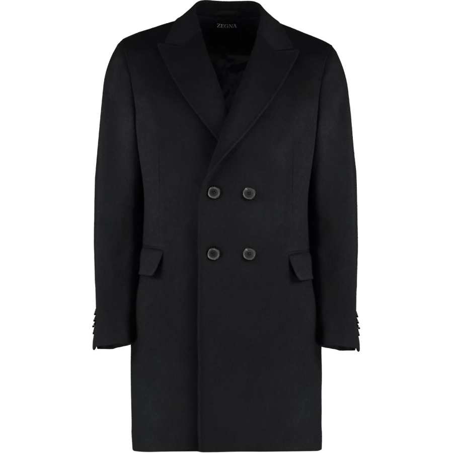 Ermenegildo Zegna Double Breasted Long Sleeved Coat
