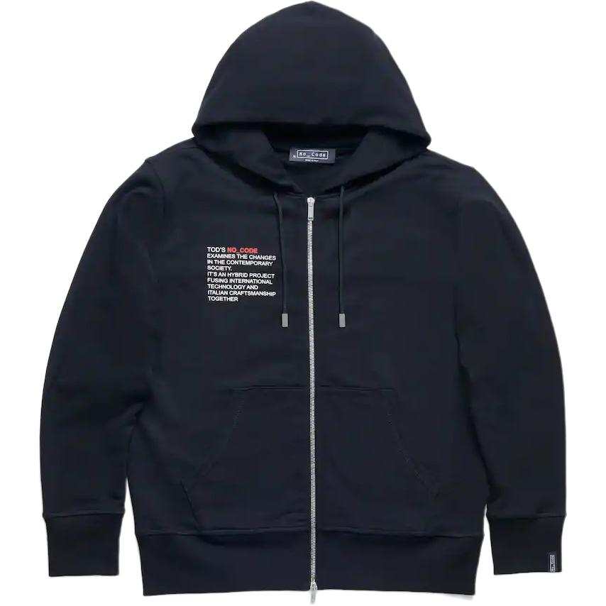 TOD'S Sweatshirts Men's Black Hooded Moderate Other