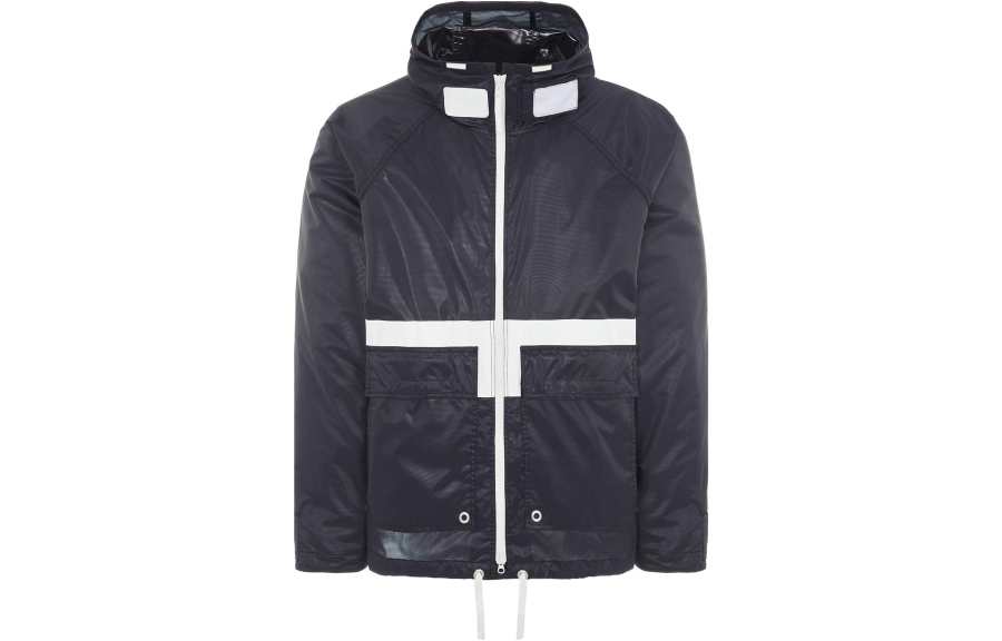 STONE ISLAND Jackets Unisex Navy Hooded Non Detachable Moderate Straight Fit