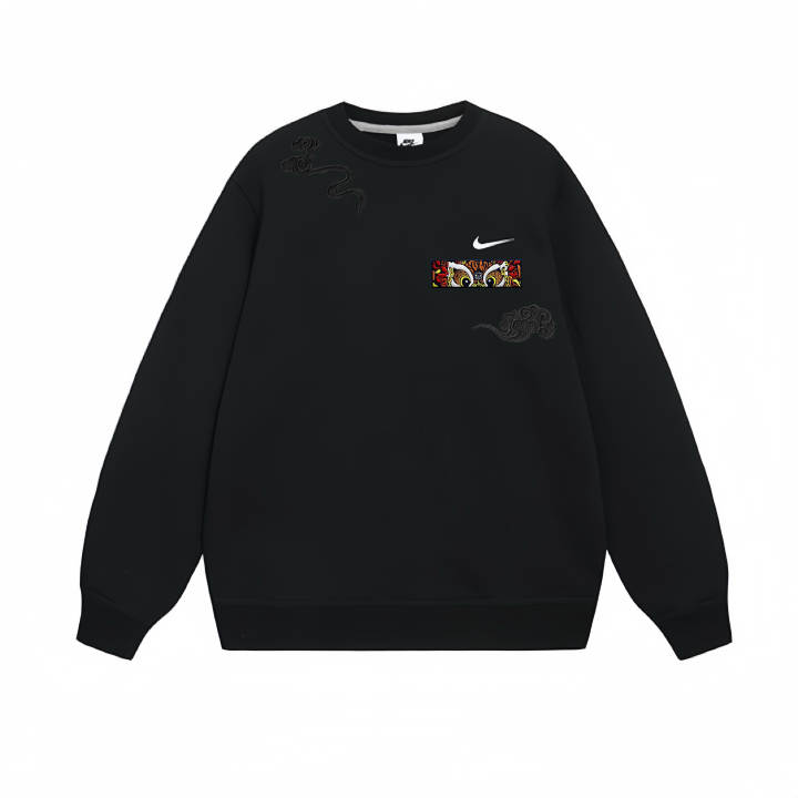 Nike Nike Sweatshirts Unisex Black Crew Neck Moderate Regular