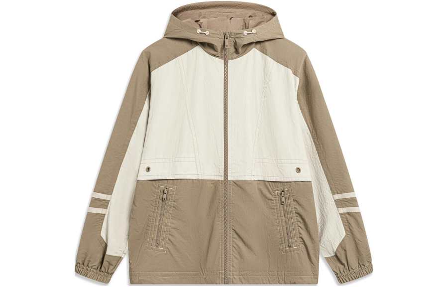 Li-Ning Li Ning Sports Trendy Collection Jacket Men's Dusty Khaki Light Chestnut Brown
