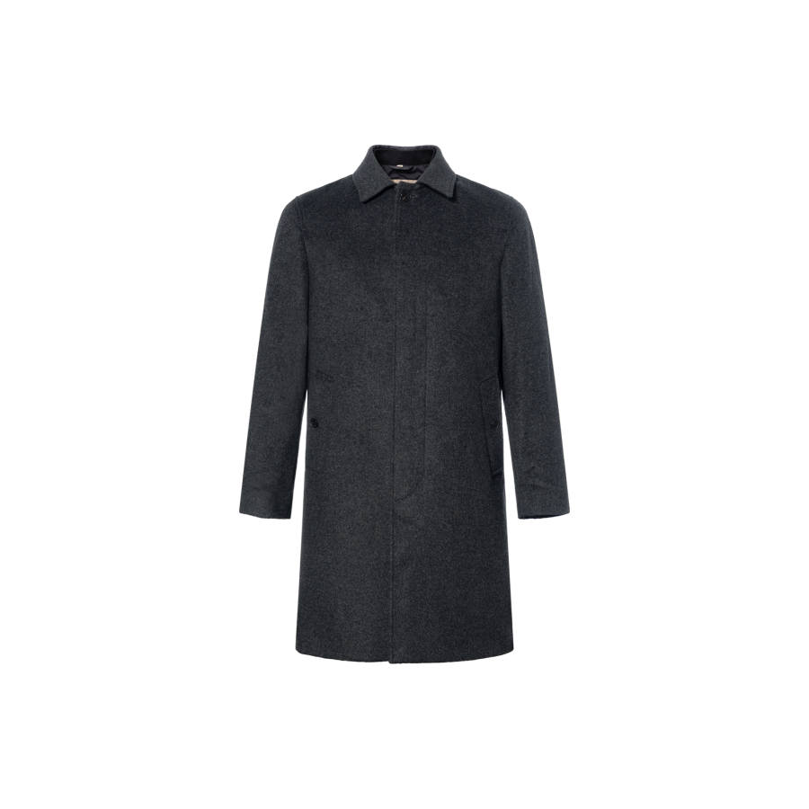 Burberry Coats Men's Gray Lapel Moderate