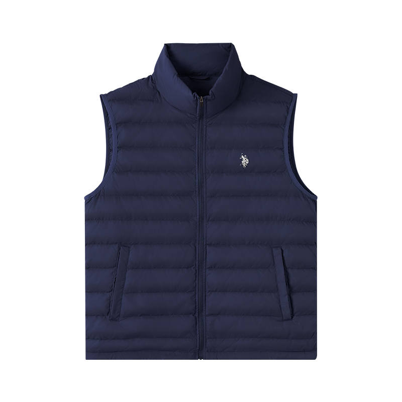 U.S. POLO ASSN. Down Vests Men's Stand Collar Moderate Other