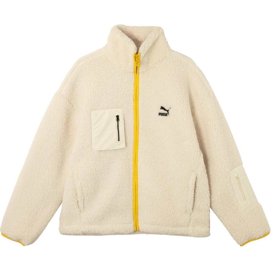 PUMA FZ Velvet feel Coat Men's Ecru