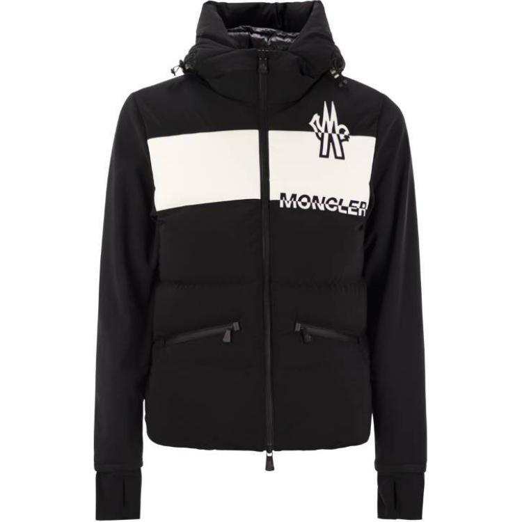 Moncler Grenoble raised-logo jacket