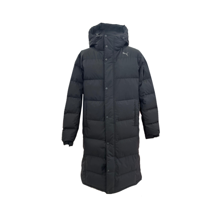 PUMA Down Jackets Unisex Black Hooded Non Detachable Moderate