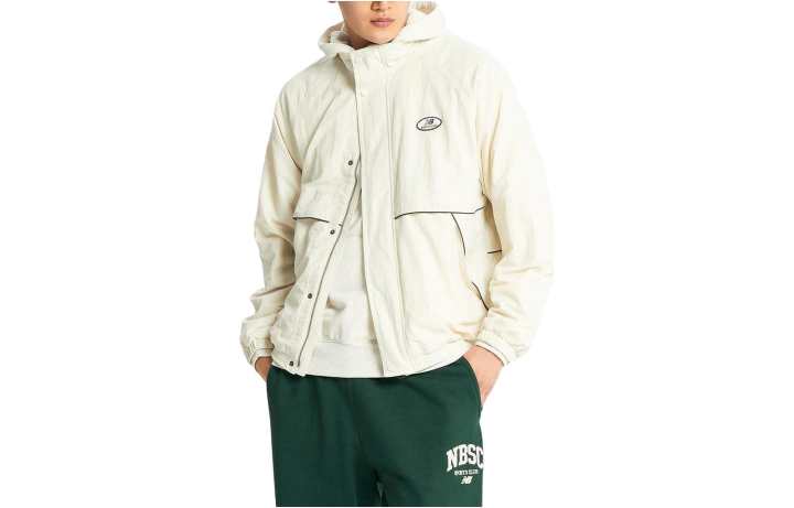 New Balance New Balance Jackets Men's White Hooded Moderate Other