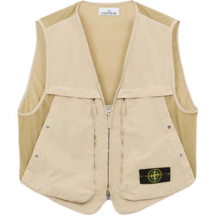STONE ISLAND FW24 Vest Unisex Ecru