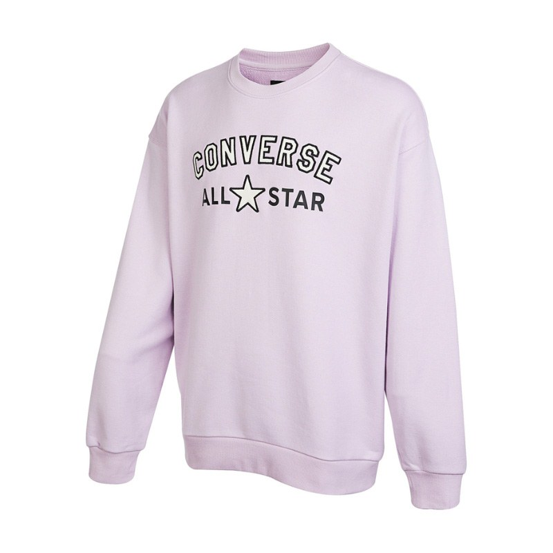 Converse Converse Sweatshirt Unisex Gray Purple