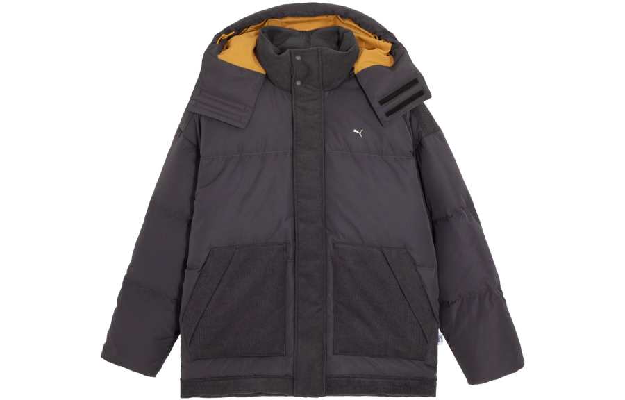 PUMA MMQ Down Jackets Unisex Charcoal Black Hooded Moderate Other