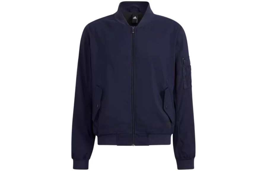 Adidas Adidas Jackets Men's Dark Grey Navy Blue Baseball Collar Moderate Other