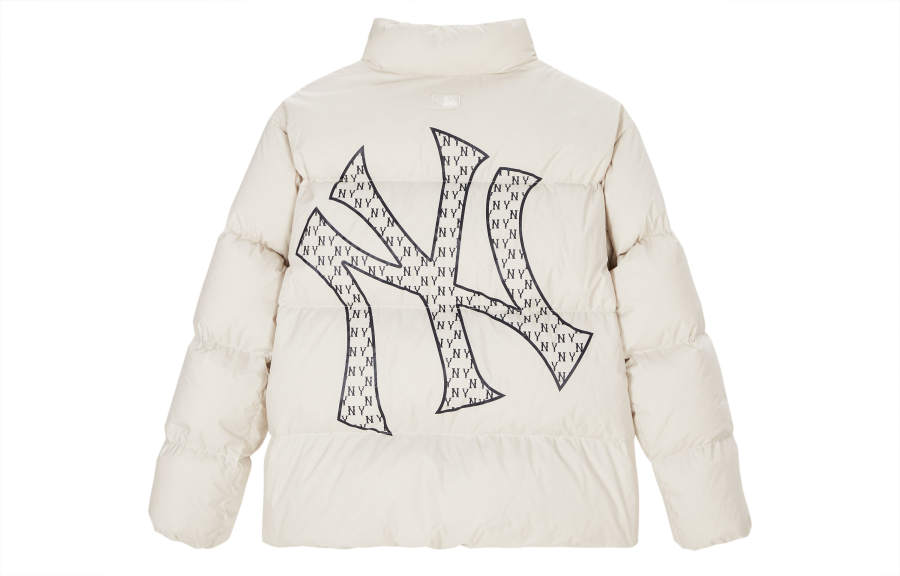 MLB MLB New York Yankees Down Jackets Unisex Ivory Stand Collar Thickened Puffer Jacket